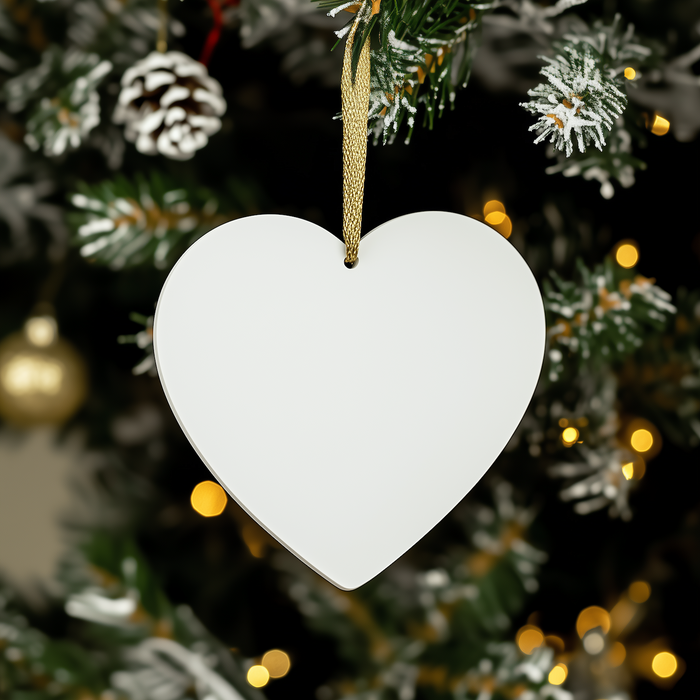 Actuary Gifts by Day, Ninja Gifts by Night, Heart Ornament for Christmas - Image 3