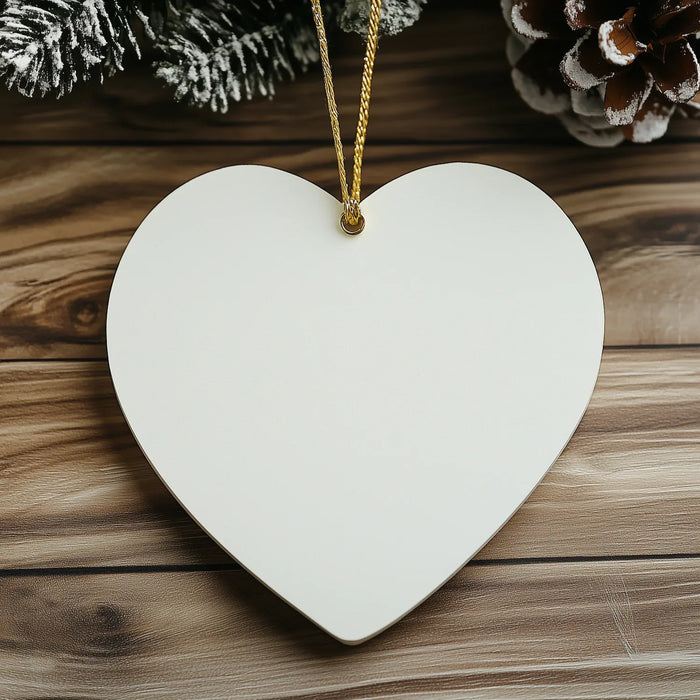 Funny Writer Heart Ornament, Gifts from Friends for Writer, 'Keep Calm Or I Will Use My Writer Voice' Quote, Christmas Unique Gifts - Image 4