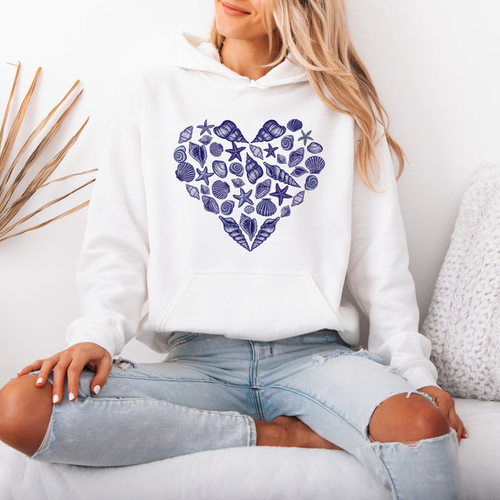 Seashell Hoodie - Heart Hoodie for Women