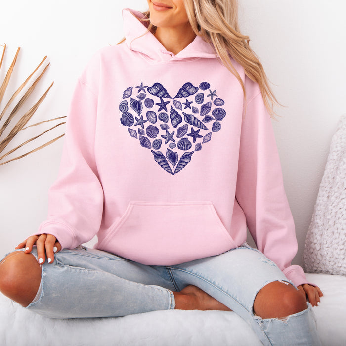 Seashell Hoodie - Heart Hoodie for Women