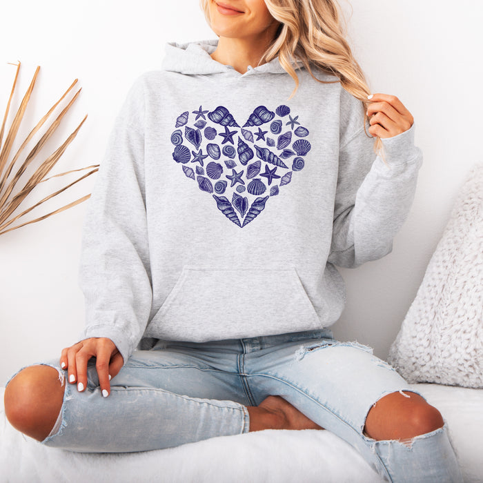 Seashell Hoodie - Heart Hoodie for Women