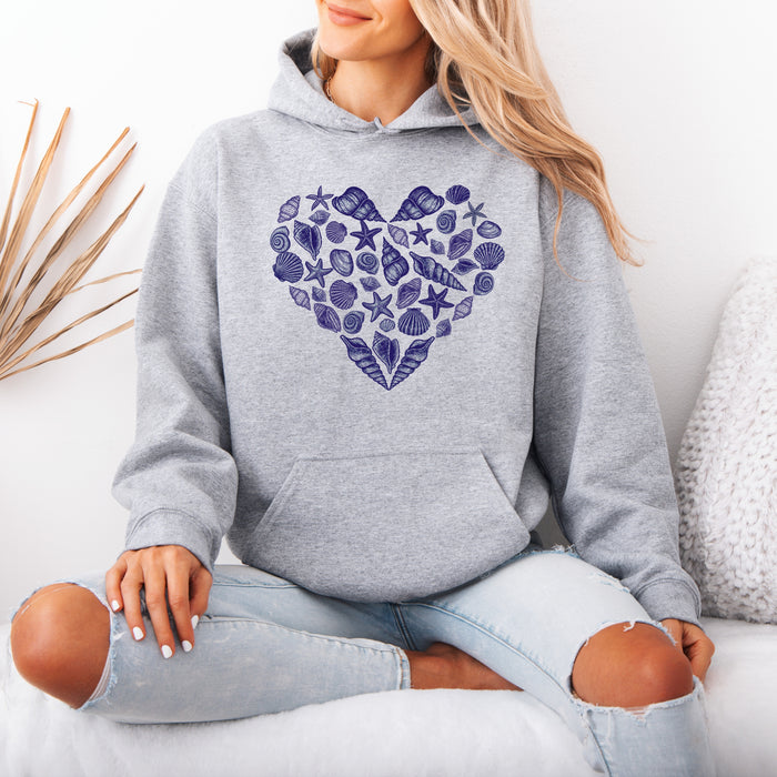 Seashell Hoodie - Heart Hoodie for Women
