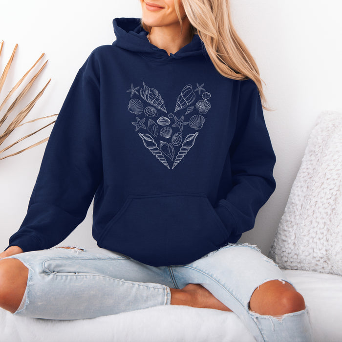 Seashell Hoodie - Heart Hoodie for Women