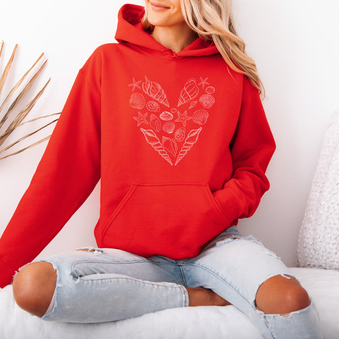 Seashell Hoodie - Heart Hoodie for Women