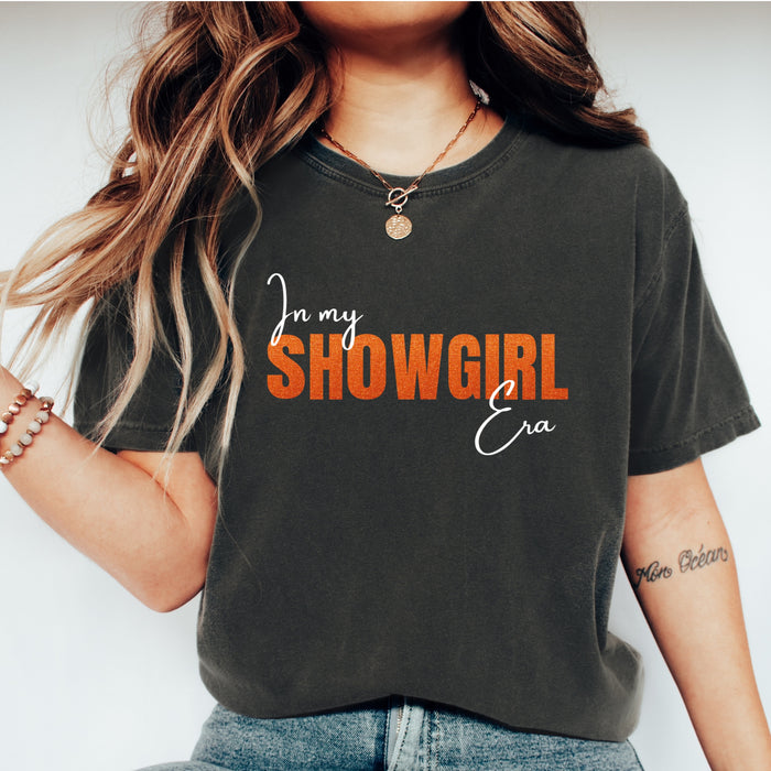 Showgirl Era Graphic Shirt Showgirl Life Tee for Fan In My Showgirl Era Shirt Cute Concert Outfit for Concert Country Music Fan Gift