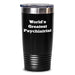 Funny World's Greatest Psychiatrist Gifts for Her, Unique Mother's Day Tumbler from Friends, 20oz or 30oz Stainless Steel Vacuum Insulated Tumbler with Lid - Main