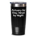 Funny Actuary Gifts from Men, Unique Actuary Tumbler for Actuary By Day, Ninja By Night, Father's Day Unique Gifts - Main