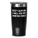 Funny Janitor Gifts from Friends for Fathers Day Keep Calm Or I Will Use My Janitor Voice 20oz or 30oz Tumbler - Main