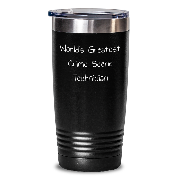 Funny Crime Scene Technician Gifts from Men to Crime Scene Technician, Inspirational World's Greatest Tumbler for Graduation - Main