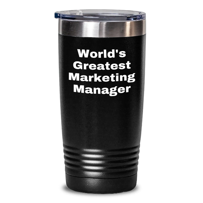Funny World's Greatest Marketing Manager Gifts from Mom to Gift for Marketing Manager Tumbler for Mother's Day - Main