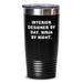 Fun Interior Designer Gifts from Friends Christmas Unique Tumblers - Interior Designer By Day. Ninja By Night. - 20oz or 30oz Black Stainless Steel Tumbler for Men or Women - Main