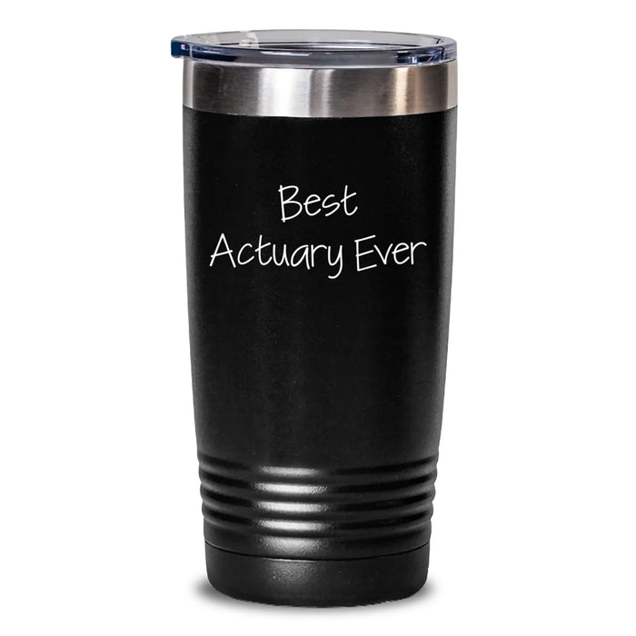 Funny Actuary Gifts for Him, Best Actuary Ever Inspired Tumbler with Birthday Unique Gifts from Family to Friends - Main