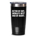 Actor Gifts - Funny Quote Tumbler, 'Actor By Day, World's Best Dad By Night.' - Birthday Unique Gifts from Family to Actor - Main