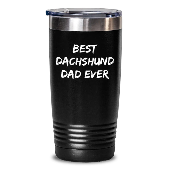 Funny Dachshund Dog Tumbler Gifts for Dad Birthday Unique Presents from Family Friends - Main