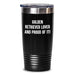 Funny Golden Retriever Dog Lover Gifts from Family - Birthday Unique Gifts for Men, Women, Friends - Golden Retriever Dog Tumbler with Proud Quote - Main