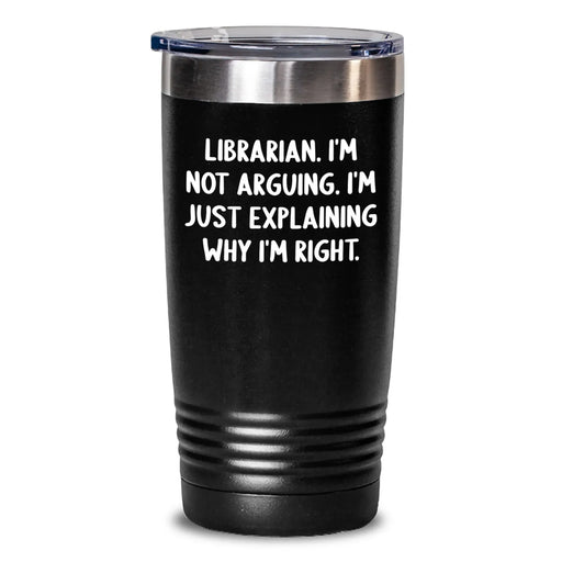 Funny Librarian Tumblers Gifts for Librarians, Librarian Humor Tumbler, Christmas Unique Gifts from Friends to Librarians - Main