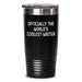 Quirky Writer Gifts for Men, Unique Tumbler for Birthday, 'Officially The World's Coolest Writer' Quote, Funny Writer Tumbler, Gifts from Friends - Main