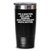Funny Doctor Gifts from Family for Him - I'm A 'Normal' Doctor Except Much Hotter. Black 20oz/30oz Tumbler - Main
