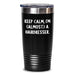 Funny Hairdresser Gifts from Friends Unique Tumbler for Hairdressers Keep Calm almost A Hairdresser Christmas - Main