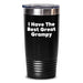 Funny Grampy Gifts for Men - 'I Have The Best Great Grampy' Tumbler, Birthday Unique Gifts from Family, 20oz or 30oz Stainless Steel Vacuum Insulated - Main