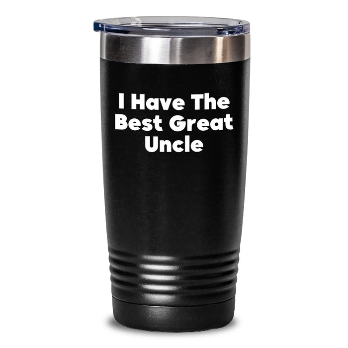 Funny Uncle Gifts, 'I Have The Best Great Uncle' Tumbler, Perfect Birthday Present for Men from Family, 20oz or 30oz Stainless Steel Vacuum Insulated - Main