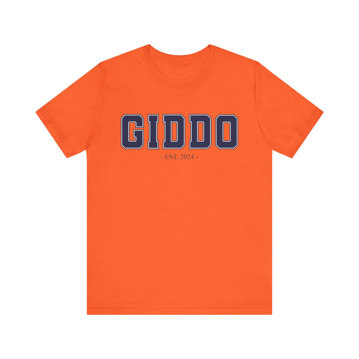 Giddo Established 2024 Tee Shirt - Personalized Grandfather Gift - Celebratory Grandpa T-Shirt - Custom Giddo New Grandfather Present Cotton