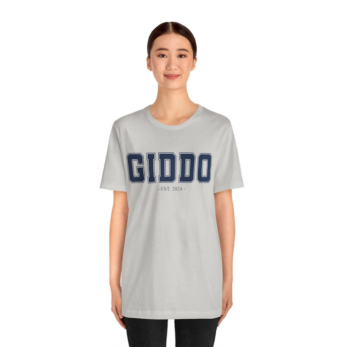 Giddo Established 2024 Tee Shirt - Personalized Grandfather Gift - Celebratory Grandpa T-Shirt - Custom Giddo New Grandfather Present Cotton