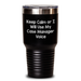 Case Manager Humor Gifts from Friends and Family, Keep Calm Case Manager Voice Funny Tumbler, Perfect for Father's Day Unique Gifts for Men - Main