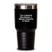 Funny School Bus Driver Gifts from Friends, Christmas Unique Gifts for School Bus Driver, 20oz or 30oz Insulated Tumbler with Lid - 'I Speak Fluently In genius' - Main