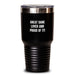Great Dane Dog Lover Gifts from Friends for Birthday Unique Tumblers, Funny 'Great Dane Lover And Proud Of It!' Quote on 20oz or 30oz Black Stainless Steel Insulated Tumblers - Main