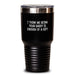Funny Daddy Gifts from Mom - I Think Me Being Your Daddy Is Enough Of A Gift, 20oz or 30oz Stainless Steel Tumbler for Birthday - Main