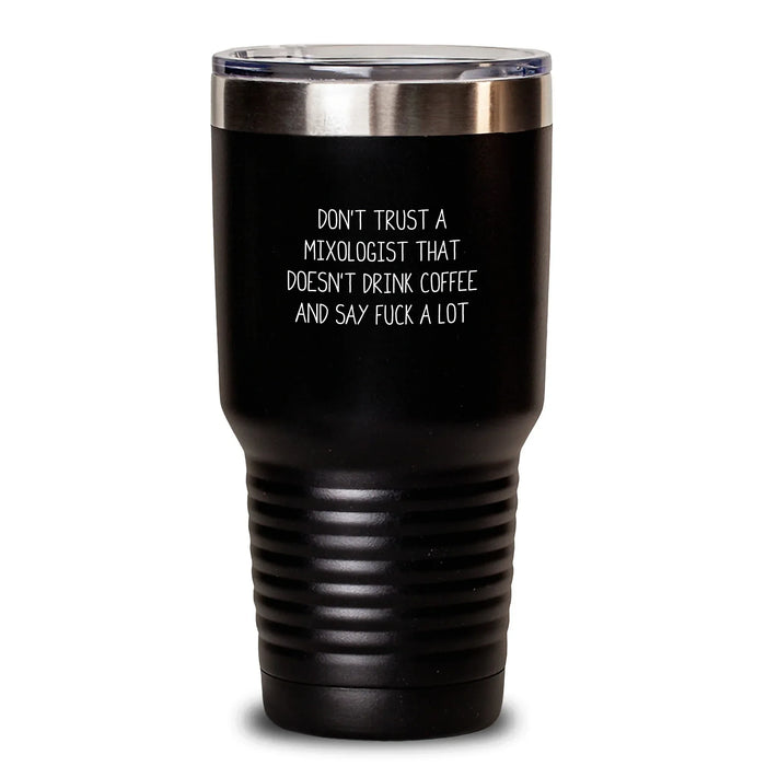 Funny Mixologist Gifts from Friends for the Coffee-Loving Bartender on Mother's Day Unique Tumblers - Say F--k A Lot Quote - Main