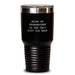 Grandmother Gifts for Her - Funny Quotes Tumbler, Being My Grandmother Is The Only Gift You Need, Gifts from Family, Black 20oz or 30oz Capacity - Main