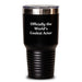 Funny Actor Gifts from Friends for Men Tumbler Officially The World's Coolest Actor Christmas Unique - Main