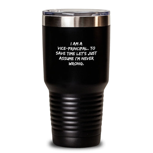 Funny Vice-principal Gifts for Vice-principal from Men, Vice-principal Humor Tumbler, Christmas Unique Gifts for Vice-principal - Main