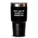Funny Hairdresser Gifts from Friends Unique Tumbler for Hairdressers Keep Calm almost A Hairdresser Christmas - Main