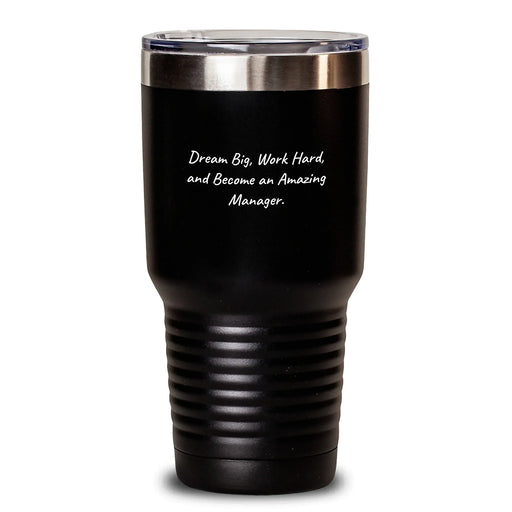 Inspirational Manager Gifts for Men, Funny Quote Tumbler for Birthday Unique Gifts from Friends - Main