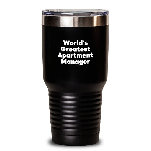 Funny 'World's Greatest' Gifts for Apartment Managers - Unique Christmas Tumblers for Women Coworkers - Main