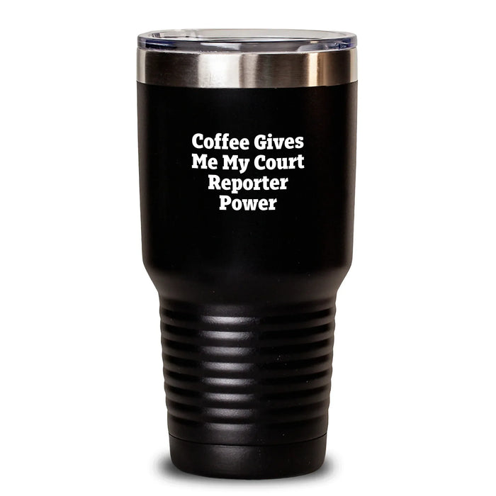 Funny Court Reporter Gifts from Friends for Court Reporters Birthday Unique Tumblers Keeps Coffee Hot or Cold - Main
