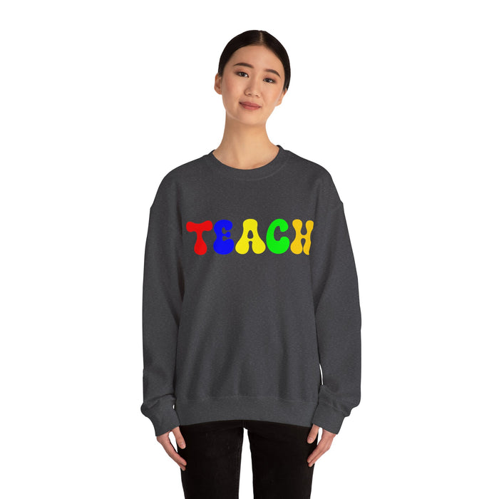 Teacher Sweatshirt, Teacher Shirts, Custom Teacher Gifts Personalized, TEACH Sweatshirt, Teacher Valentines Day Gift, Birthday, Christmas