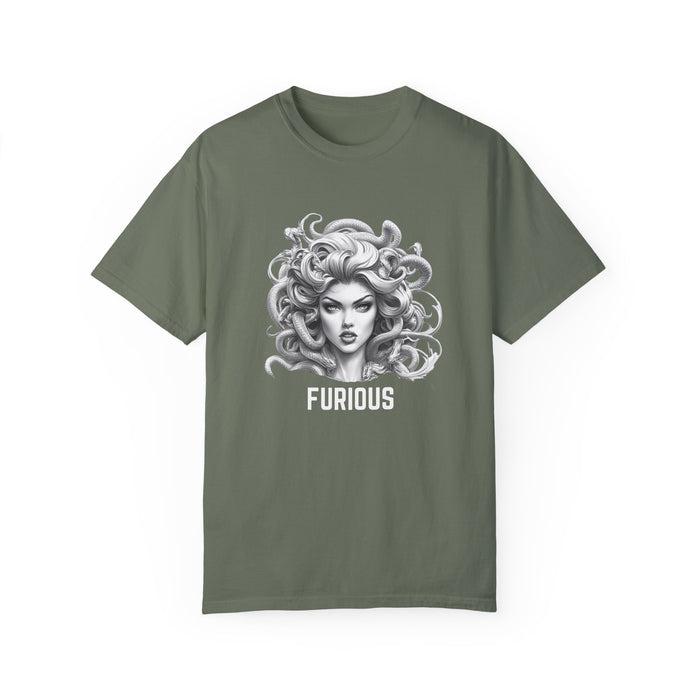 Furious Feminist Shirt, Medusa T-Shirt, Greek Mythology Tee for Feminist Rage, Female Empowerment, Anti-Trump Shirt, Democracy, Resistance