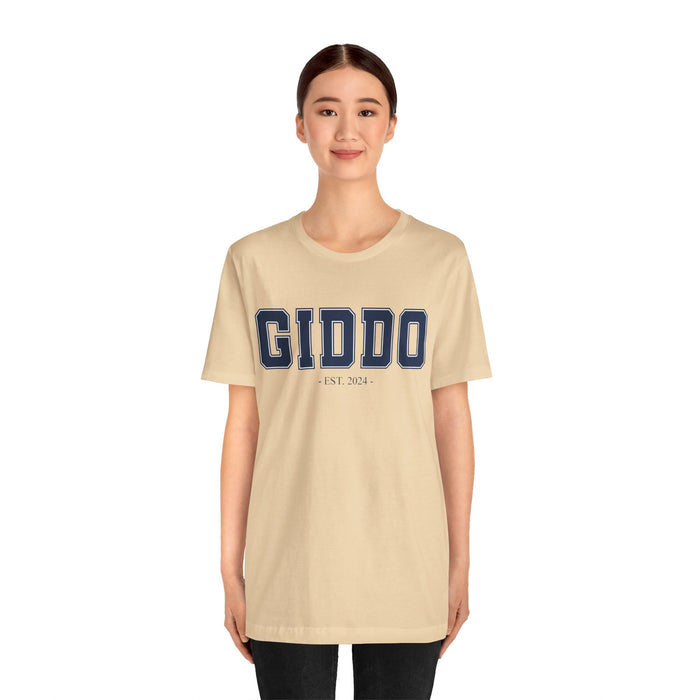 Giddo Established 2024 Tee Shirt - Personalized Grandfather Gift - Celebratory Grandpa T-Shirt - Custom Giddo New Grandfather Present Cotton