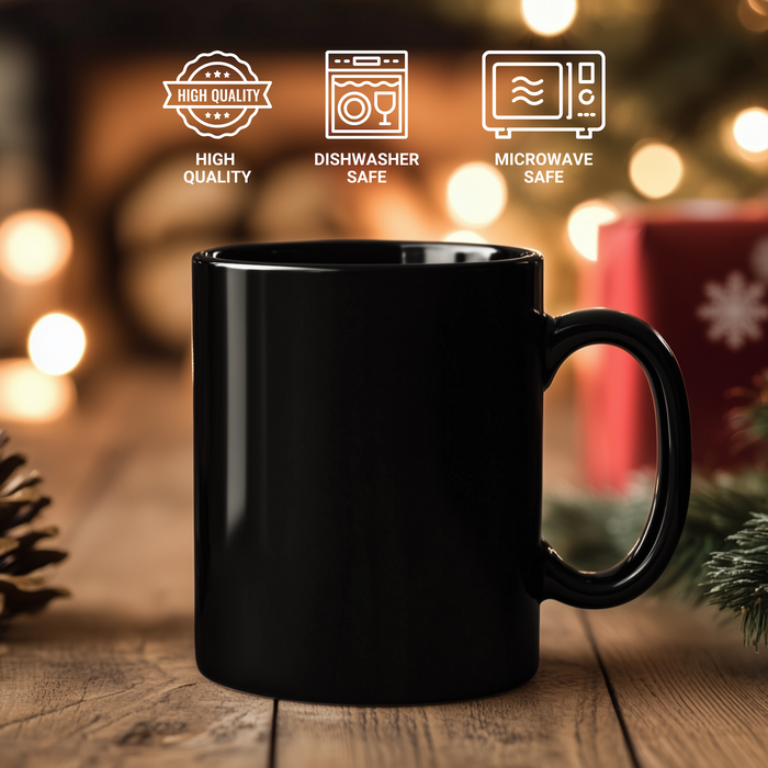 Accountant Humor Black Coffee Mug, Gifts from Friends, 11oz or 15oz, Keep Calm Or I Will Use My Accountant Voice, Unique Gifts for Mother's Day - Additional