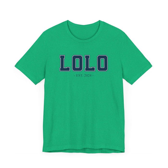 Lolo Established 2024 Tee Shirt - Personalized Grandfather Gift - Celebratory Grandpa T-Shirt - Custom Lolo New Grandfather Present