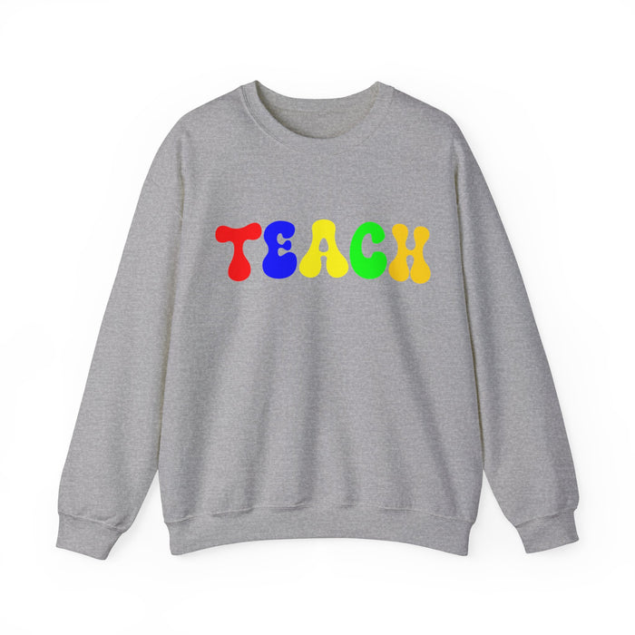 Teacher Sweatshirt, Teacher Shirts, Custom Teacher Gifts Personalized, TEACH Sweatshirt, Teacher Valentines Day Gift, Birthday, Christmas