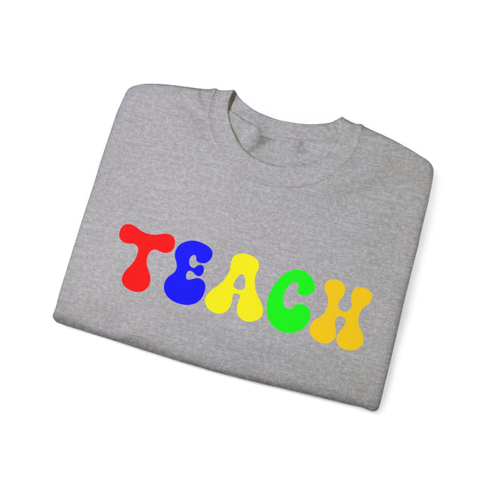 Teacher Sweatshirt, Teacher Shirts, Custom Teacher Gifts Personalized, TEACH Sweatshirt, Teacher Valentines Day Gift, Birthday, Christmas