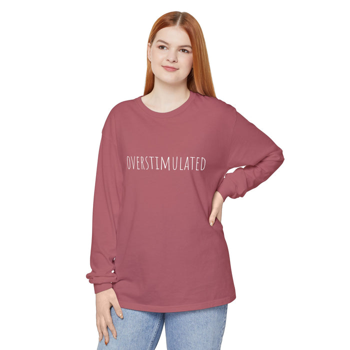 Overstimulated Shirt for Mom, Cowboy Frog Shirt, Unhinged TShirt, Weirdcore Clothing, Gen Z Shirt, Weird Stuff Funny Long Sleeve