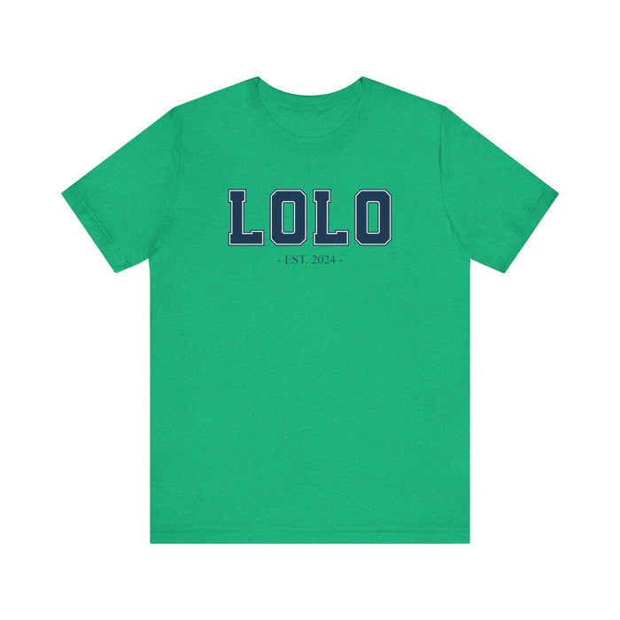 Lolo Established 2024 Tee Shirt - Personalized Grandfather Gift - Celebratory Grandpa T-Shirt - Custom Lolo New Grandfather Present