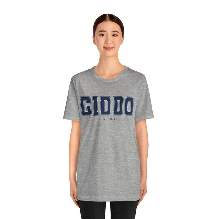 Giddo Established 2024 Tee Shirt - Personalized Grandfather Gift - Celebratory Grandpa T-Shirt - Custom Giddo New Grandfather Present Cotton