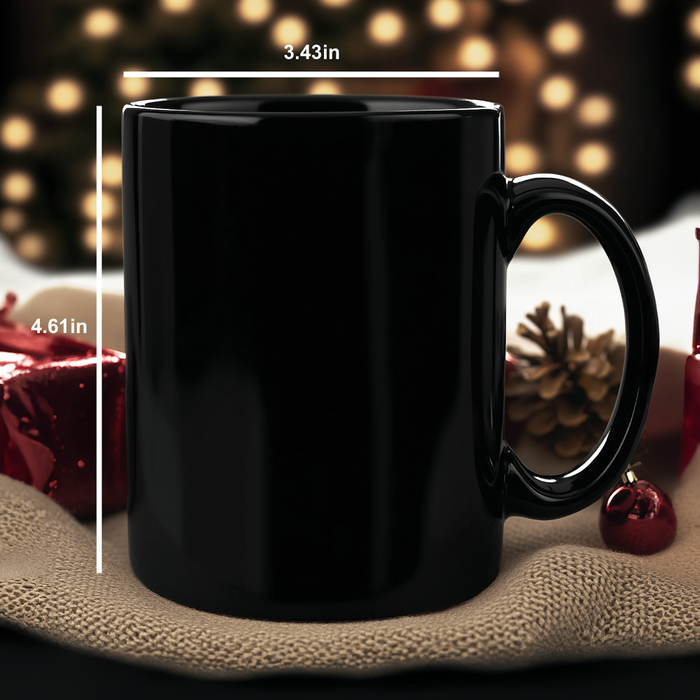 Accountant Humor Black Coffee Mug, Gifts from Friends, 11oz or 15oz, Keep Calm Or I Will Use My Accountant Voice, Unique Gifts for Mother's Day - Additional